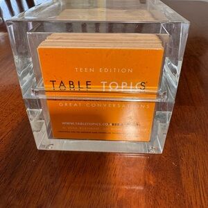 Vibrant Orange Card Game for Engaging Conversations